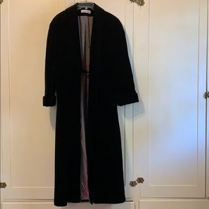 Black velvet coat ready for ballroom!